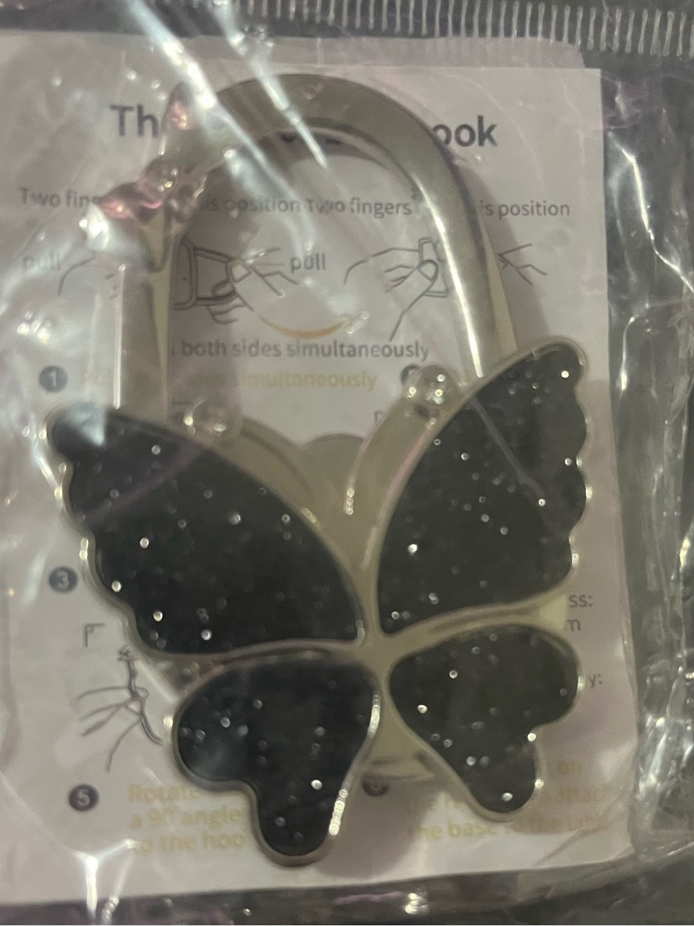 Butterfly Purse Hook - Picture 8 of 9